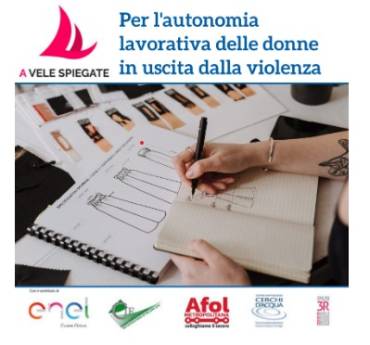 Cerchi d’Acqua partecipa al progetto “A Vele Spiegate” che sostiene l’autonomia lavorativa delle donne in uscita dalla violenza